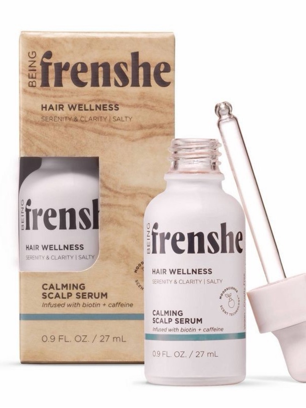 BEING FRENSHE Hair Wellness Calming Scalp Serum ~ Serenity & Clarity Salty ~ NIB